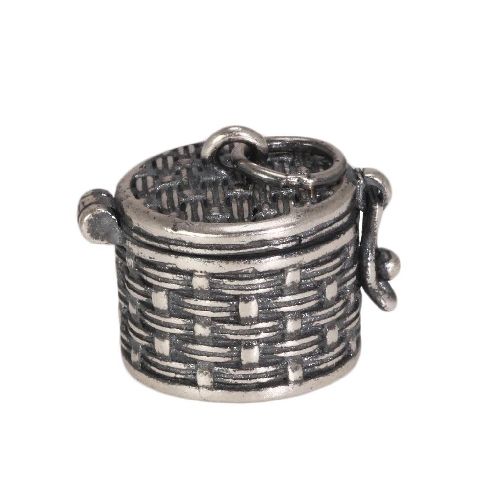 Real 925 Sterling Silver Vintage Jewelry Braid Rattan Pendant Necklace Openable Men Women Prayer Gawu Box Buddha Jewelry - GQTORCH Jewelry