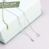 S925 Sterling Silver Necklace for Women Simple Fashion Snake Chain Elegant Female Jewelry - GQTORCH Jewelry