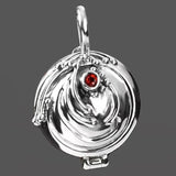 Real 925 Sterling Silver Verbena Elena Necklace Pendant Jewelry Retro Setting Zircon Gemstone Girlfriend Gift - GQTORCH Jewelry