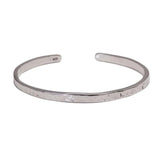 Real 925 Sterling Silver Hammered Cuff Bangles for Men and Women Handmade Polished Fine Jewelry - GQTORCH Jewelry