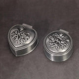 Vintage Alloy Jewelry Box Casket and Heart Shaped 9*7*4.5cm 6*6*3cm For Rings Pendants Necklace Gift Boxes - GQTORCH Jewelry