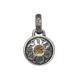 Real 925 Sterling Silver Six True Words Mantra Pendant Necklace Om Mani Padme Hum Rotatable Lucky Retro Religious Jewelry - GQTORCH Jewelry