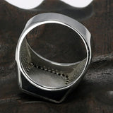 Real 925 Sterling Silver Rings For Men Micro Paved Zircon Stone Biker Men Signet Ring Black Turkey Jewelry - GQTORCH Jewelry