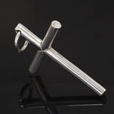 Real Solid 925 Sterling Silver Cross Pendant For Men And Women Smooth High Polishing Simple Design Jesus Christ Jewelry - GQTORCH Jewelry