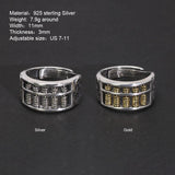 Real S925 Vintage Sterling Silver Wealth Coin Abacus Ring Open Style Men's and Women's Feng Shui Jewelry - GQTORCH Jewelry