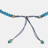 Natural Turquoise Beads Bracelet For Women Adjustable Length 3mm Small Beads Yoga Healing Bracelet Natural Gemstone Bracelet - GQTORCH Jewelry