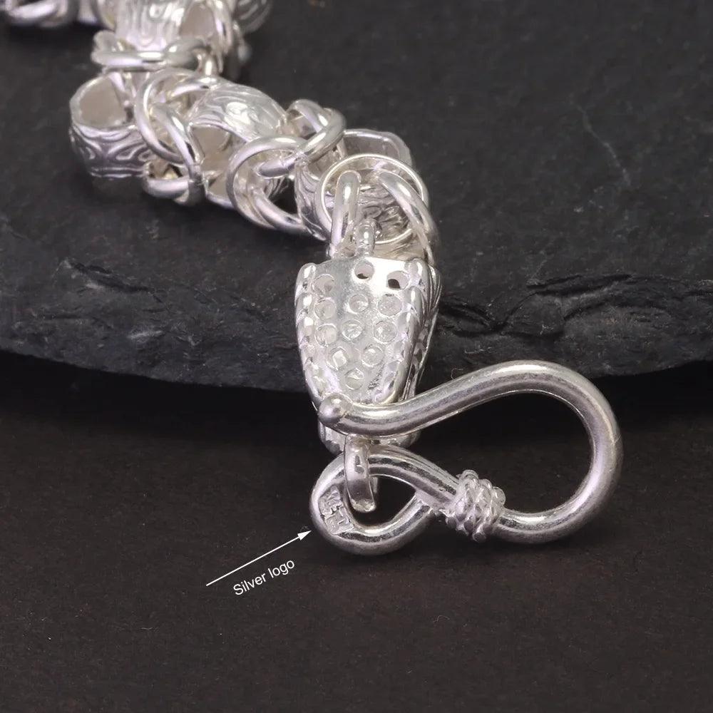 999 Bright Silver Dragon Bracelet for Men, Punk Hip Hop Rock Fashion Classic Bracelet, Jewelry Gift - GQTORCH Jewelry