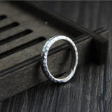 Original design handcrafted ring female simplicity 925 sterling silver opening adjustable ring - GQTORCH Jewelry