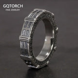 Real 925 Sterling Silver Stargate Rings for Fans Massive Transportation Device TV Show Cosplay Christmas Gift - GQTORCH Jewelry