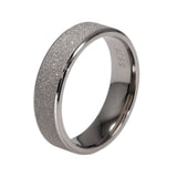 Real Pure 925 Sterling Silver Rings for Women and Men Rough Surfaced Shinning Simple Couple Ring Wedding Band for Lovers - GQTORCH Jewelry