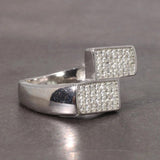 Real Silver Mens Rings Simulated Diamond Hip Hop Pinky Bridesmaid Jewelry Fine Jewelry - GQTORCH Jewelry
