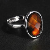 Temperature Sensing Color Changed Jewelry Sets For Women Sterling Silver 925 Rings Earrings Pendant Personalized Adjustable Size - GQTORCH Jewelry