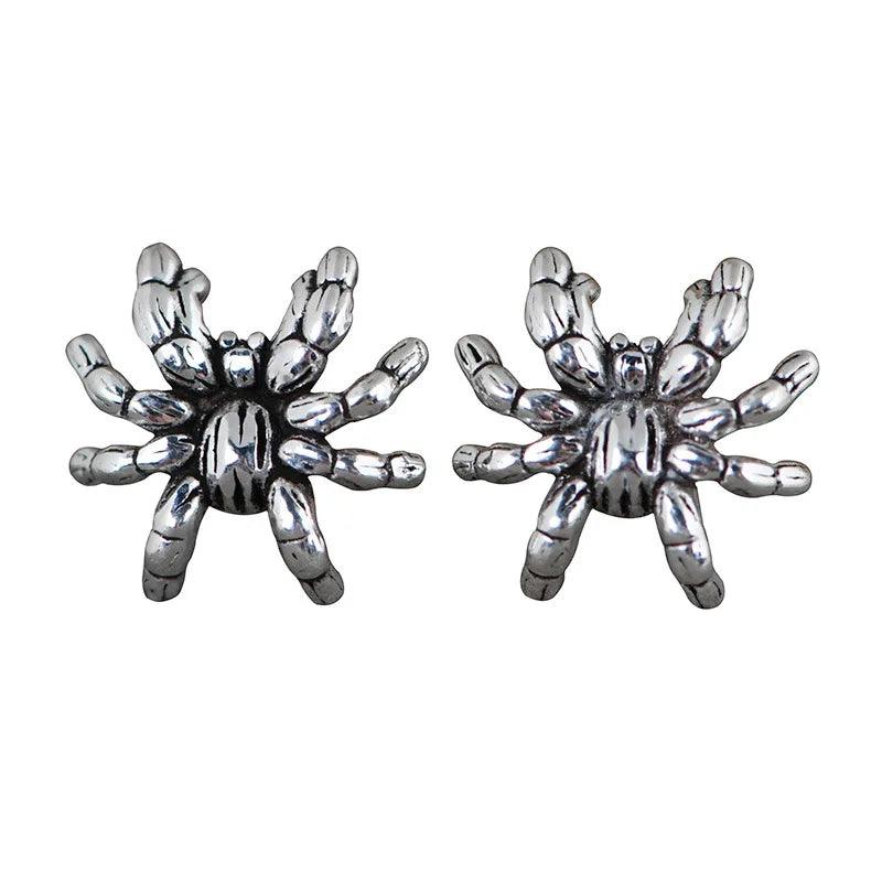 Retro Silver Jewelry S925 Silver Fashion Men and Women Simple Art Design Animal Spider Stud Earrings - GQTORCH Jewelry