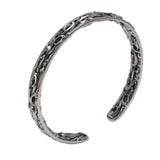 S925 Sterling Silver Bracelet for Women Retro Antique Vine Flower Pattern Engraved Ethnic Bangles for Women Thai Silver Jewelry - GQTORCH Jewelry