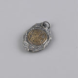 Real Pure 925 Sterling Silver Women and Men Pendant Retro Jewelry Six Words Mantra Auspicious Safely Pendant Talisman Amulet - GQTORCH Jewelry