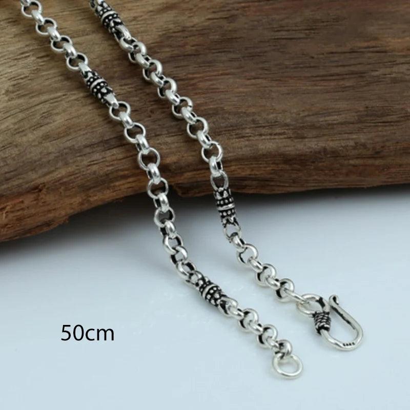 Real 999 Sterling Silver Guanyin Sits on Lotus Milefo Inside The Lens Buddha Mantra Pendant Retro Amulets Six Words Engraved - GQTORCH Jewelry