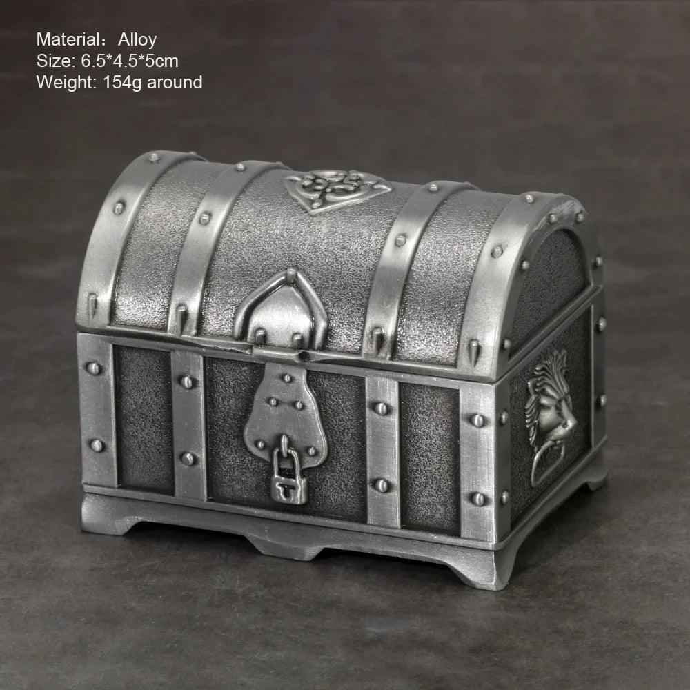 Vintage Alloy Jewelry Box Casket and Heart Shaped 9*7*4.5cm 6*6*3cm For Rings Pendants Necklace Gift Boxes - GQTORCH Jewelry