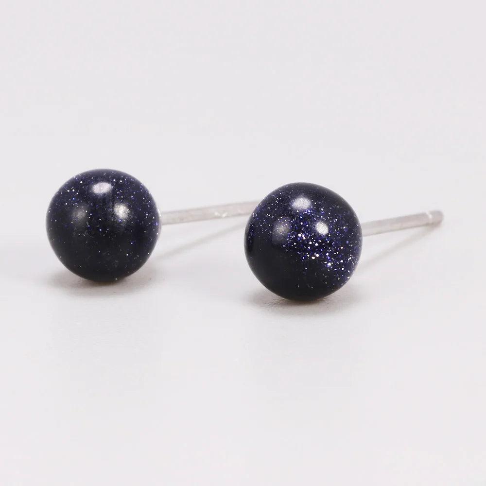 Simple Natural Strawberry Balls Earrings 925 Sterling Silver Earings Fashion Jewelry - GQTORCH Jewelry