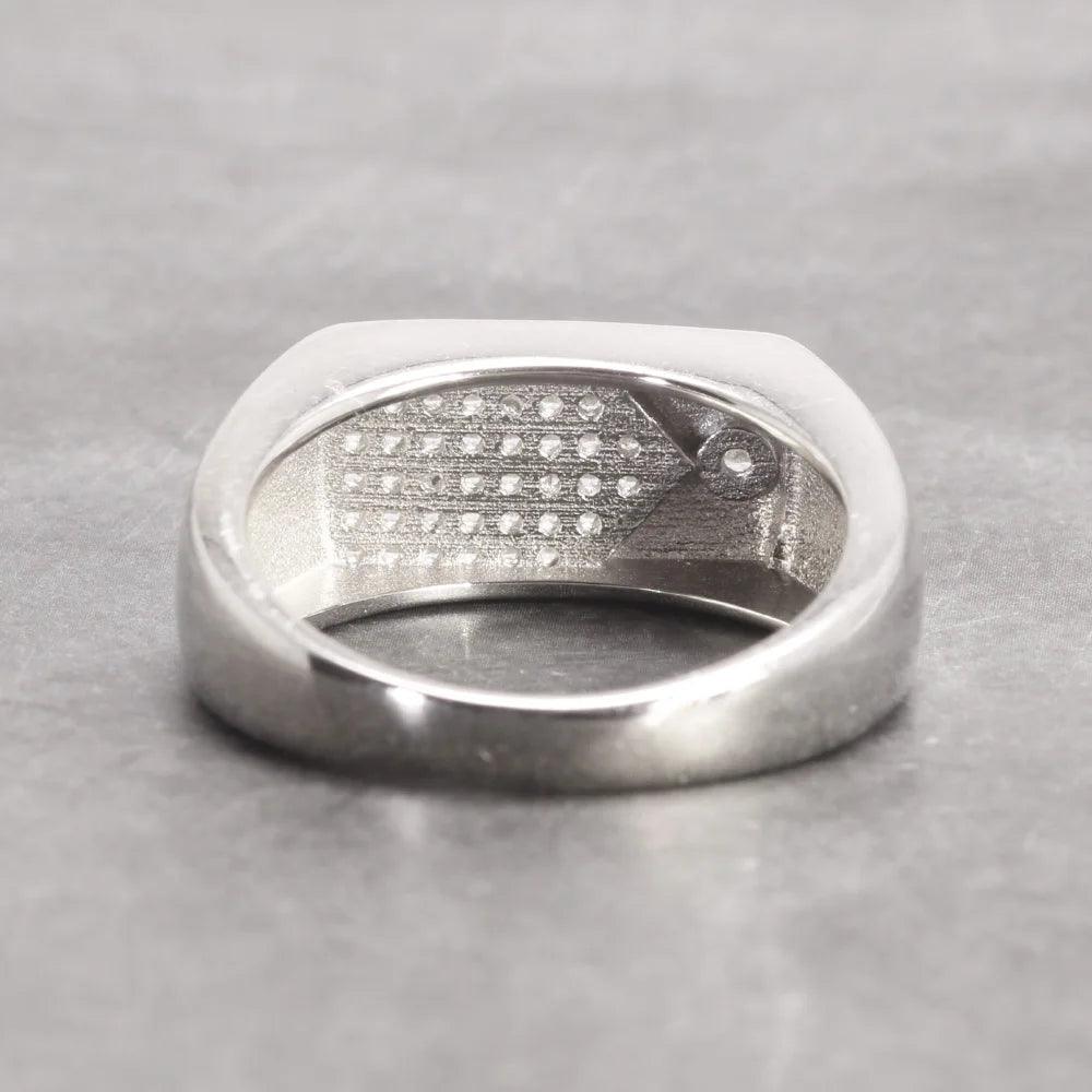 Sterling Silver Engagement Rings Micro Pave Cz Hip Hop Pinky Designer Wedding Rings Fine Jewellery - GQTORCH Jewelry