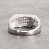 Sterling Silver Engagement Rings Micro Pave Cz Hip Hop Pinky Designer Wedding Rings Fine Jewellery - GQTORCH Jewelry
