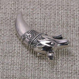 Thai Silver Wolf Tooth Pendant Genuine 925 Sterling Silver Necklaces Pendants For Men Steampunk Vintage style Men Jewelry - GQTORCH Jewelry