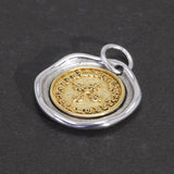 Real Pure 925 Sterling Silver Vajra Pestle Pendant Necklace for Men and Women Round Shape Gold Vermeil Amulet Jewelry - GQTORCH Jewelry