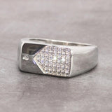 Sterling Silver Engagement Rings Micro Pave Cz Hip Hop Pinky Designer Wedding Rings Fine Jewellery - GQTORCH Jewelry