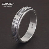 Solid 925 Sterling Silver Rotatable Cross Rings for Men and Women Size 5-13 Christian Jewelry - GQTORCH Jewelry