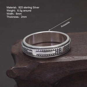 Solid 925 Sterling Silver Rotatable Cross Rings for Men and Women Size 5-13 Christian Jewelry - GQTORCH Jewelry