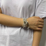 Real 925 Sterling Silver Multi Layers Round 108 Beads Bracelet For Women Buddhist Handmade DIY Beaded Jewelry - GQTORCH Jewelry