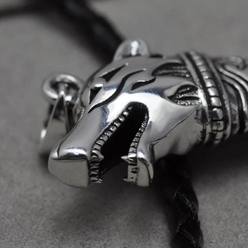 Thai Silver Wolf Tooth Pendant Genuine 925 Sterling Silver Necklaces Pendants For Men Steampunk Vintage style Men Jewelry - GQTORCH Jewelry