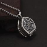 Real S925 Silver Tibet Gawu Box Necklace Antique Openable Locket Photo Pendant for Women Men Party Jewelry Gift - GQTORCH Jewelry