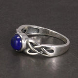 Real 925 Sterling Silver Elena's Daylight Ring Vampire Diaries with Natural Lapis Lazuli Elena Gilbert Inspired TV Show Jewelry - GQTORCH Jewelry