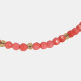 Natural Stone Minimalist Small Beads Bracelets For Women Pink Corallite 3mm Crystal Handmade Strand Bracelet Charm DIY Jewelry - GQTORCH Jewelry