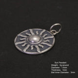 Real S925 Sterling Silver Vintage Personalized Sun, Moon, Stars, Couple Necklace Pendant Jewelry - GQTORCH Jewelry