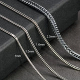 Real Pure 925 Sterling Silver Necklace Chain Women And Men Vintage Foxtail 1.6mm Retro Solid Thai Silver Italy Fine Jewelry - GQTORCH Jewelry