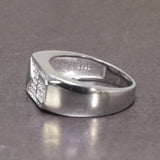 Sterling Silver Rings With Stones Simulated Diamond Anniversary Male Engagement Rings High Quality - GQTORCH Jewelry