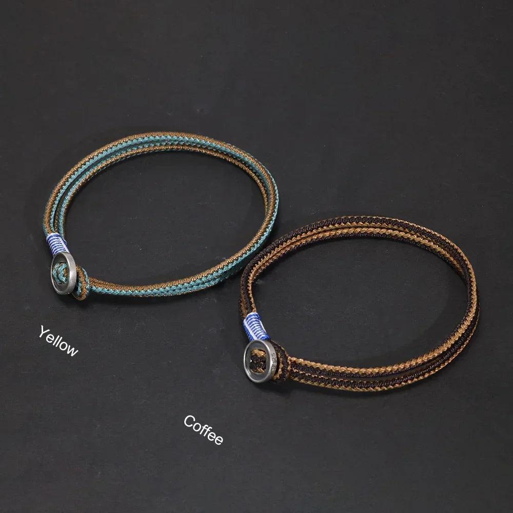 New Arrival Handwoven 925 Sterling Silver Button Bracelet for Men Fashion Classic Hip Hop Rock Bracelet Jewelry - GQTORCH Jewelry