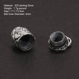 Real 925 Sterling Silver Buddha Lockets Floating Mantra Lotus Pendants Openable Antique Buddhist Prayer Box Talisman Amulet - GQTORCH Jewelry