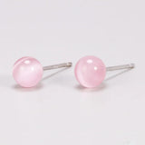 Simple Natural Strawberry Balls Earrings 925 Sterling Silver Earings Fashion Jewelry - GQTORCH Jewelry