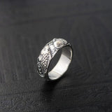 Real 925 Sterling Silver Jewelry Engraved Double Carp Fish Rings For Women and Men Lovers Couples Gift - GQTORCH Jewelry