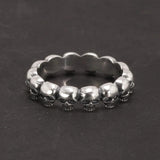 925 Sterling Silver Cool Couple Rings Retro Punk Rock Style Skull Rings For Men and Women - GQTORCH Jewelry