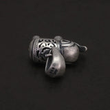 Solid 990 Fine Silver Antiqued Elephant Pendant Necklace for Men Women Punk Retro 925 Sterling Silver Chain Necklace Y2k Jewelry - GQTORCH Jewelry