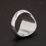 S925 Sterling Silver Natural Stone Rings for Men Red Black Color Agate Turkish Handmade Jewelry Luxury Ring Smooth Simple Design - GQTORCH Jewelry