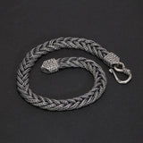 925 Sterling Silver Bracelet 5mm Fox Tail Hand Woven Pattern Women's and Men's Vintage Chain Party Jewelry Gift - GQTORCH Jewelry