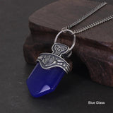 The Vampire Originals Diaries Mikaelson Pendant Necklace 925 Sterling Silver with Natural Lapis Freya's Talisman Inspired Charm - GQTORCH Jewelry