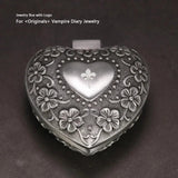 Vintage Alloy Jewelry Box Casket and Heart Shaped 9*7*4.5cm 6*6*3cm For Rings Pendants Necklace Gift Boxes - GQTORCH Jewelry