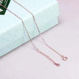 S925 Sterling Silver Necklace for Women Simple Fashion Snake Chain Elegant Female Jewelry - GQTORCH Jewelry