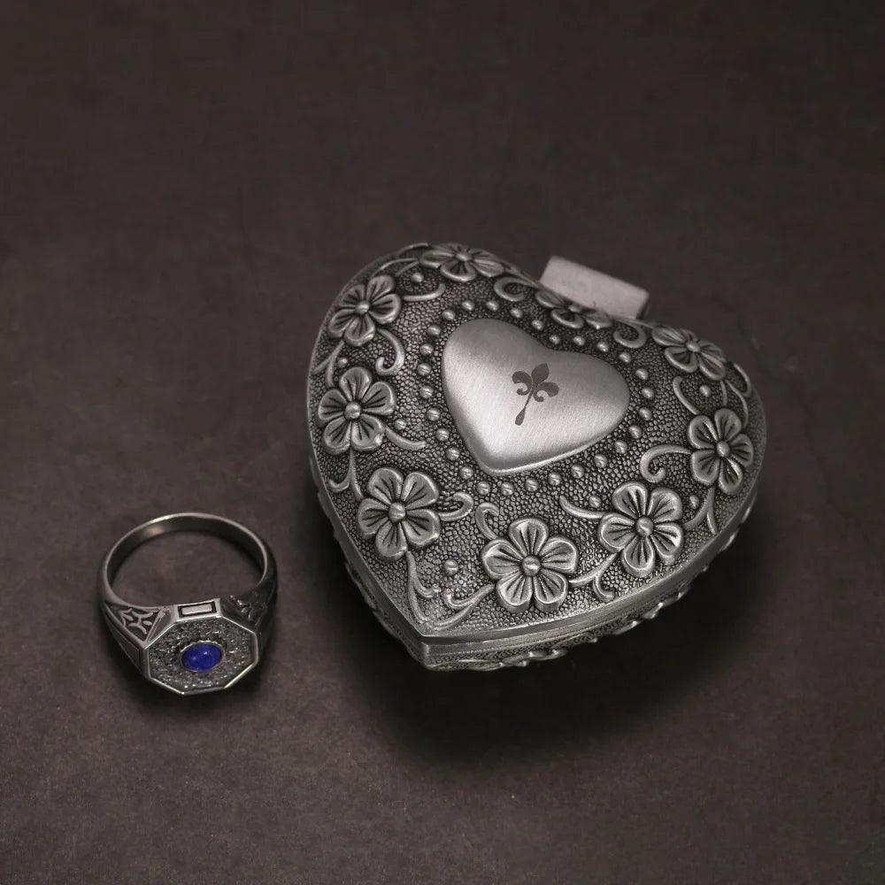 The Originals 925 Sterling Silver Vampire Rings With Natural Lapis Lazuli Stone Damon Stefan's Elija Klaus Rebeka Mikaelson - GQTORCH Jewelry