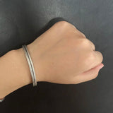 Viking Armband 925 Sterling Silver Men's Women's Vintage Handmade Bracelet Simple Classic Fine Jewelry Open Cuff Bangle - GQTORCH Jewelry